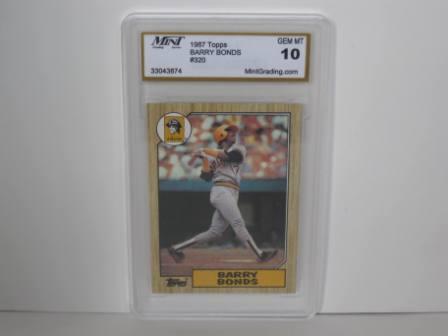Barry Bonds RC #320 (GEM MINT 10) 1987 Topps Baseball Card